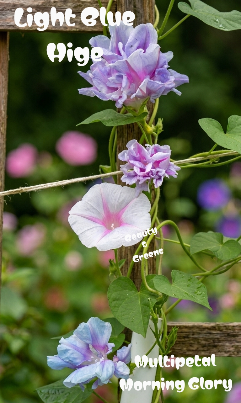 Light Blue Multipetal Morning Glory Seeds